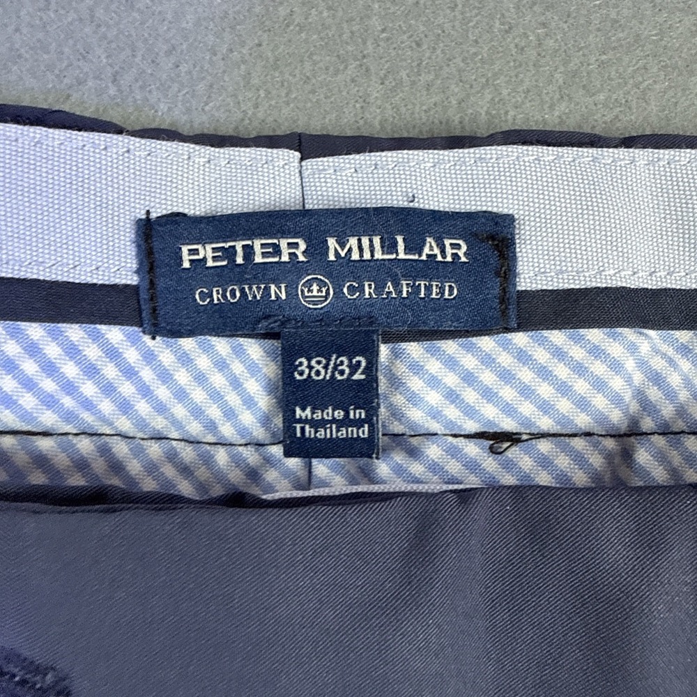 Peter Millar Crown PANT MENS 38X32 Crafted Surge Performance Trouser Golf  Navy - Picture 3 of 7